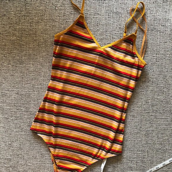 Wild Honey Tops - NWT Wild Honey Size S Striped Bodysuit Cami